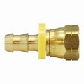 Midland Metal Flare Swivel, Swivel, 34 Nominal, POHB x Female Flare, 114 Hex, 150 psi, CA360 Brass, 242 L,  30259